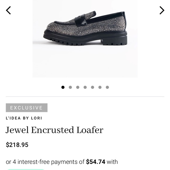 NiB L’idea by Lori Jeweled encrusted Loafer. Size 39 - Picture 8 of 8